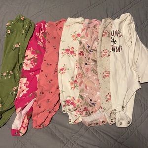 Girls long sleeve 6-9 month lot 7 pieces